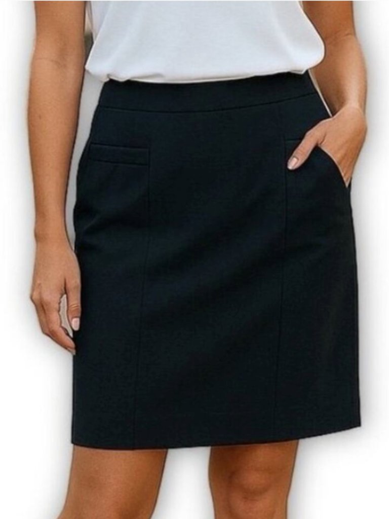 Talbots Pencil Skirt 20wp Black Career Office Stretch Work Wear Plus Nwt 20w
